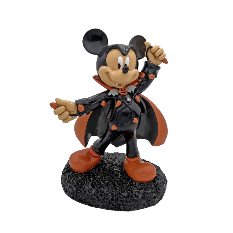 Mickey Mouse Dracula Painted Resin Outdoor Garden Statue