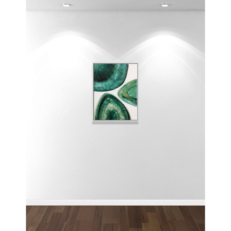This Stunning Abstract Agate Image - Floater Frame, reproduction d'art sur toile, Cadre blanc, H 28 po x l 22 po x P 2 po