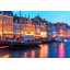 Delonte Evening Scenery of Nyhavn par Scanrail - photographie sur toile tendue