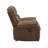 Plush Comfort Chair Microfiber Upholstered Solid Wood Frame Living Room Furniture 1Pc Glider Reclining Chair Plush Arms Tufted Details