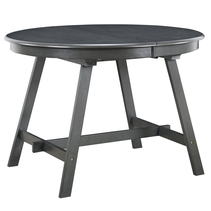  Round Extendable Wood Dining Table for Kitchen or Dining Room