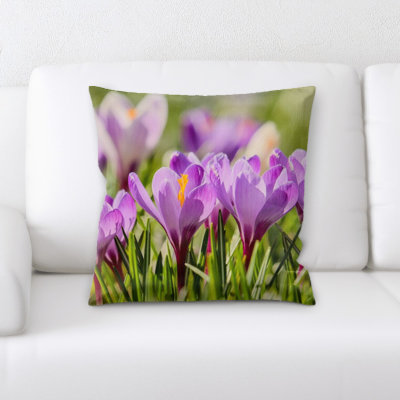 Housse et insert de coussin carré Crocus