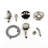 Rain Shower Head With Handheld - Power Fog Spray & 5 Other Modes Brushed Nickel Finish Wall Mounted 6 Patterns Rough-in Valve Discoloration-118625594