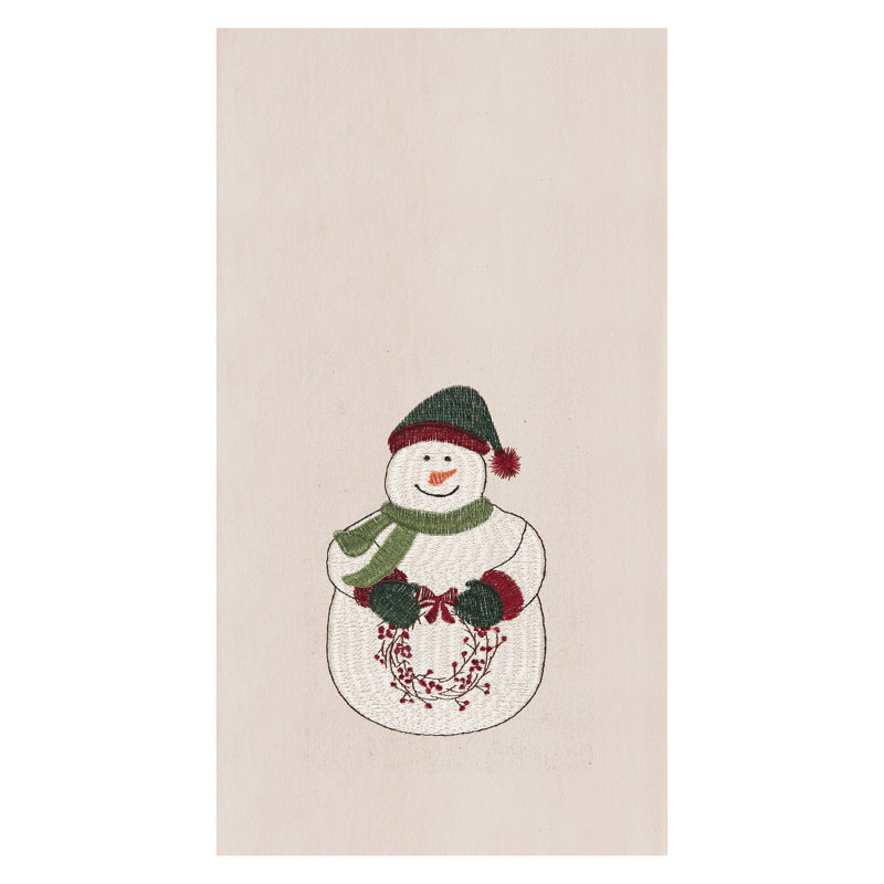 Serviette de cuisine Holly Snowman