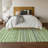 Premium Machine Washable Cerrito AMF598 Green Runner Rug-105149528