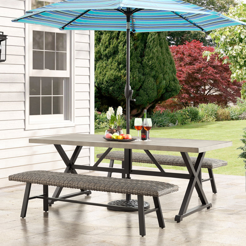 6 - Person Patio Dining Set with Rectangular Table
