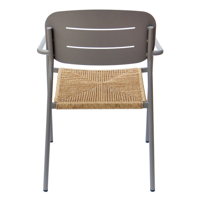 Moshi Patio Dining Armchair, Grey/Brown
