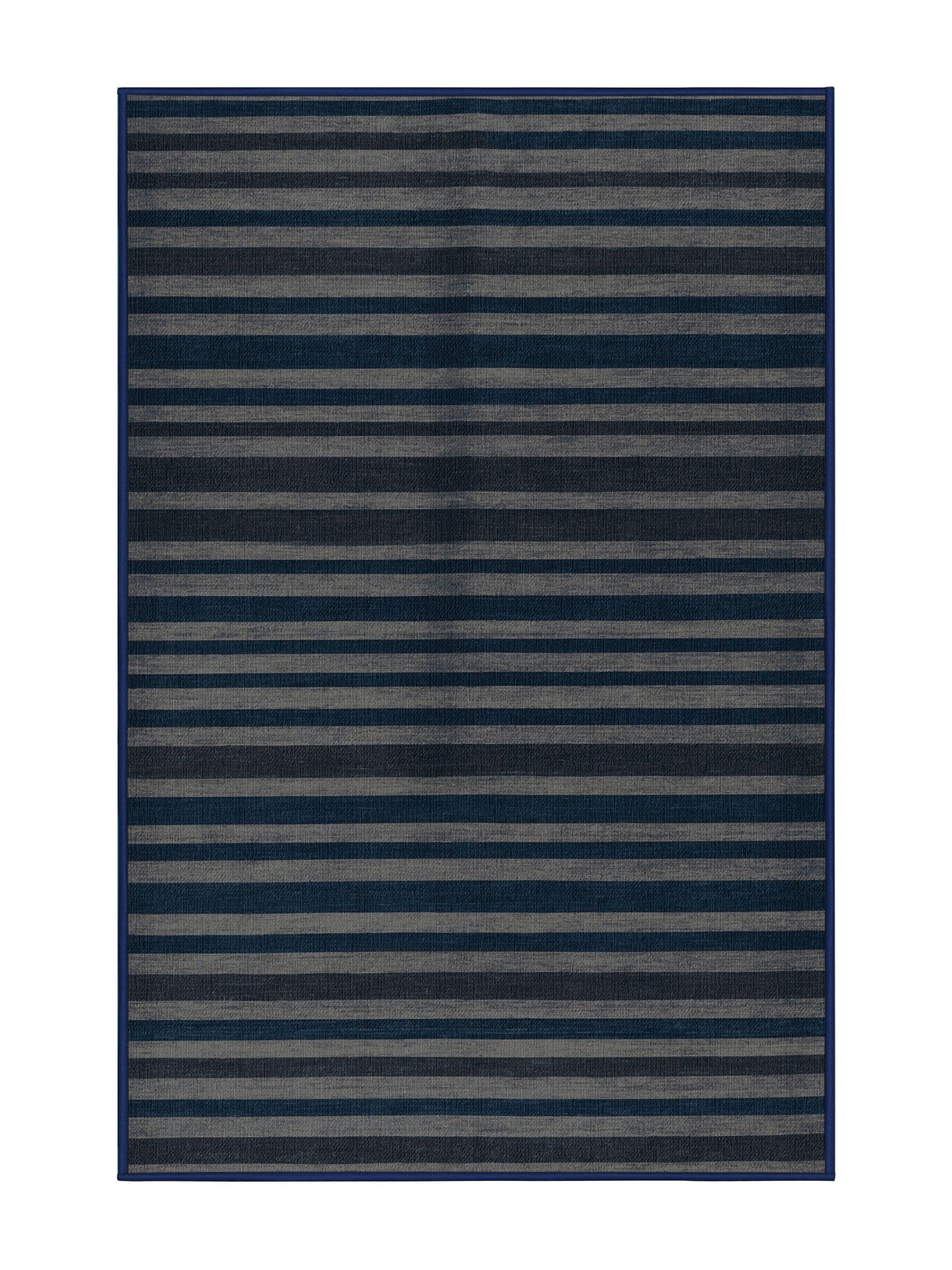 Wildon Home® Machine Washable Horizontal Stripes Gray Area Rug | Wayfair
