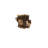 Faux Wood Double Squirrel In Log Planter