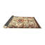 Tapis beige/rouge traditionnel Nilsson-1804692456