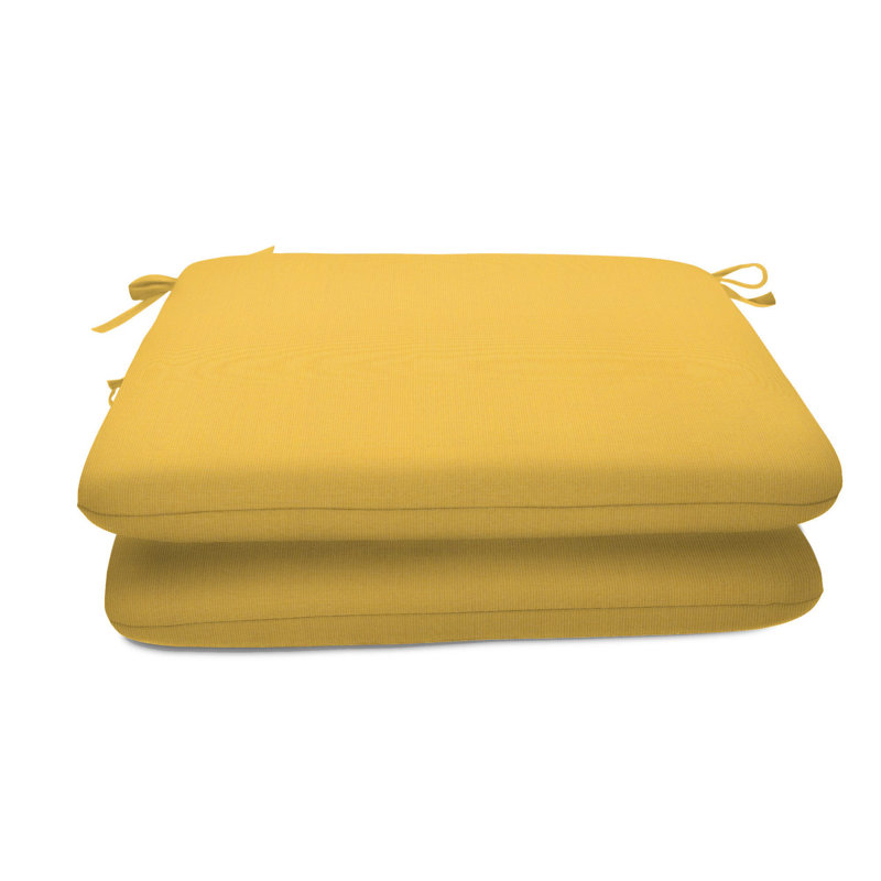 Sunbrella Indoor/Outdoor Reversible Seat Cushion, Canvas Canvas Sunbrella®, 18" W x 18" D