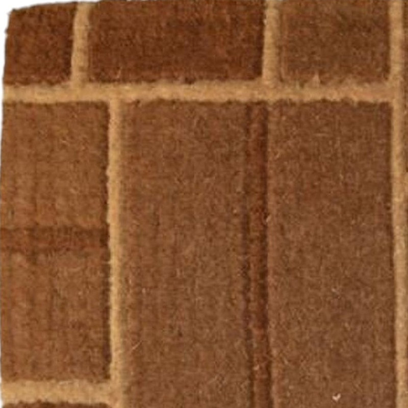 Tapis d'extérieur 18 "x 30" brun