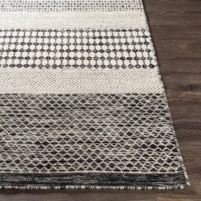Tapis noir / beige Devin Southwestern