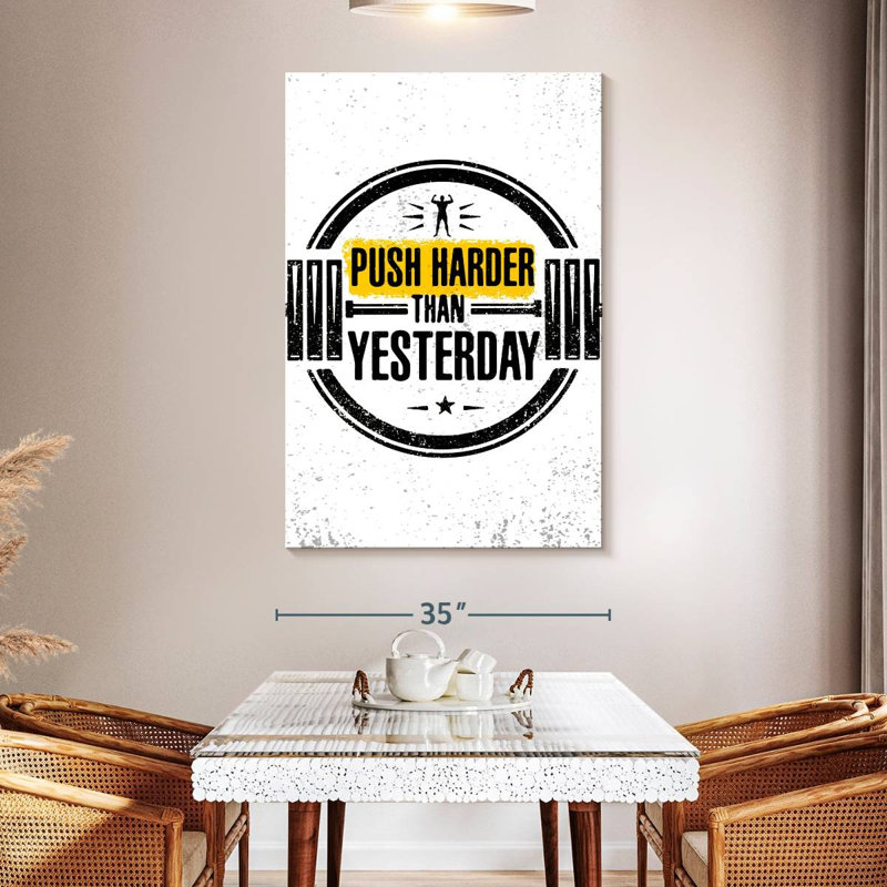 Tergel Push Harder Than Yesterday, 51" H x 34" W