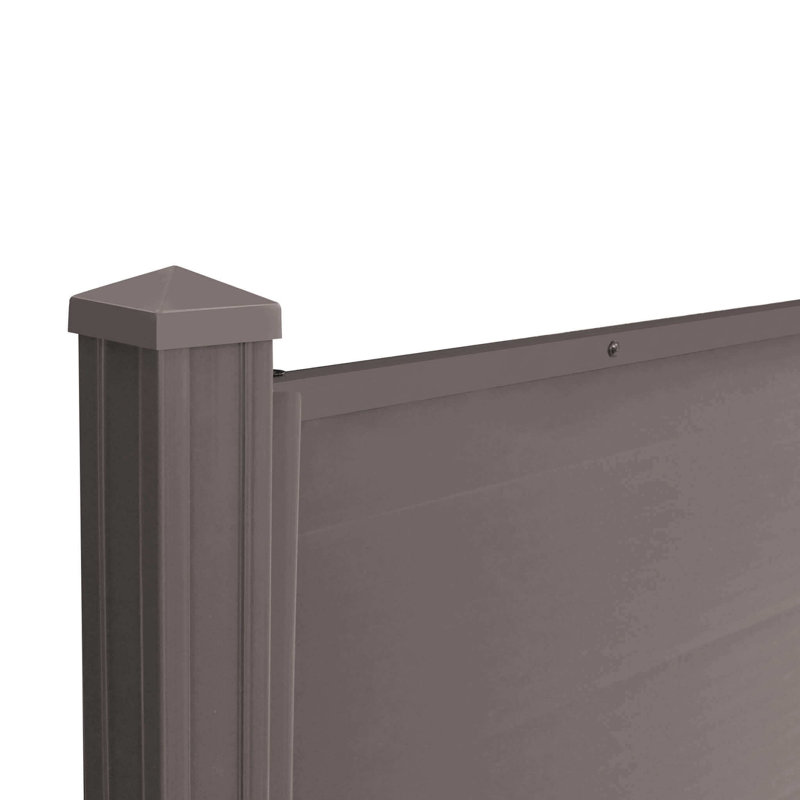 10cm H x 150cm W Composite Fence Panels, Brown