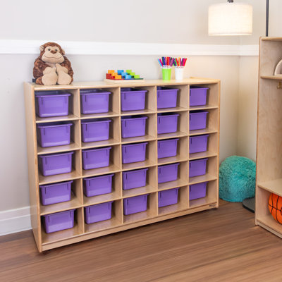 Natural Environments 25 Compartment Manufactured Wood Cubby