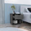 Table de bout avec tablette ouverte 19,7 po H, gris clair-1157229602