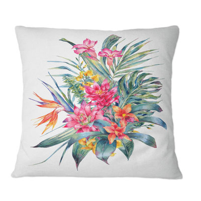 Floral Throw Pillow