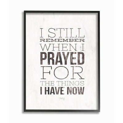«I Still Rappel When I Prayed», reproduction d'art graphique sur toile