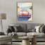 Voiture de sport rouge sur cadre flottant Journey, design par The Prints Vibe-147889266-147889270