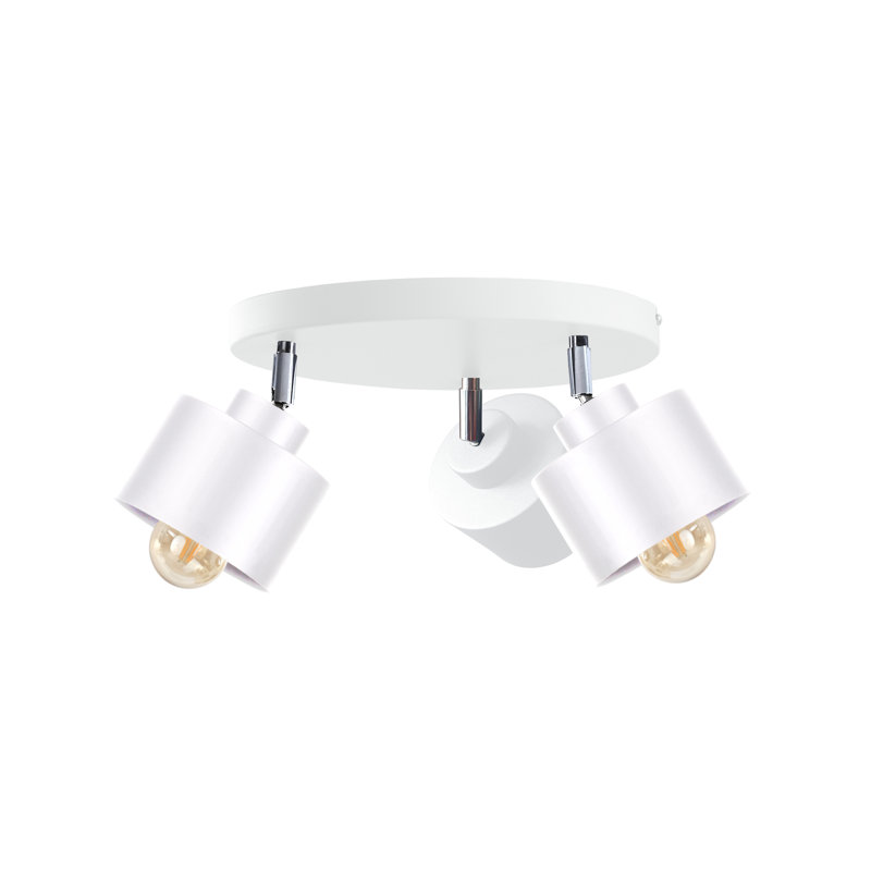 Baymore Ceiling Spotlight, White, White