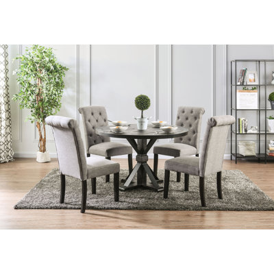 Julian 4-Person Round Pedestal Dining Set