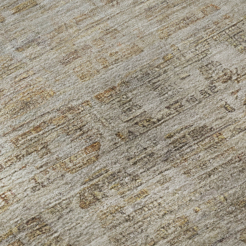Premium Machine Washable Verlin AMF1775 Border Rug, Round 8'