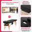Table de massage Table de massage de 24 pouces de largeur avec 2 lits de massage portatifs Table de spa réglable en hauteur avec support à serviettes Poche à huile -1737668034