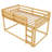 Low Twin Over Twin Bunk Bed, Floor Bunk Bed With Ladder-846819104
