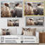Cow Cow Portrait, reproduction d'art sur toile-410670323-410670326