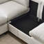 Canapé modulaire 96,5 po pour salon, canapé rembourré en chenille souple avec rangement, canapé 3 places avec deux repose-pieds en forme de U-963632626