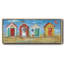 Bright Beach Huts - Toile encadrée-1970779157