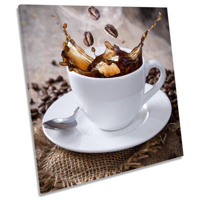 Z2323 Coffee Cup Kitchen - Wrapped Canvas Print