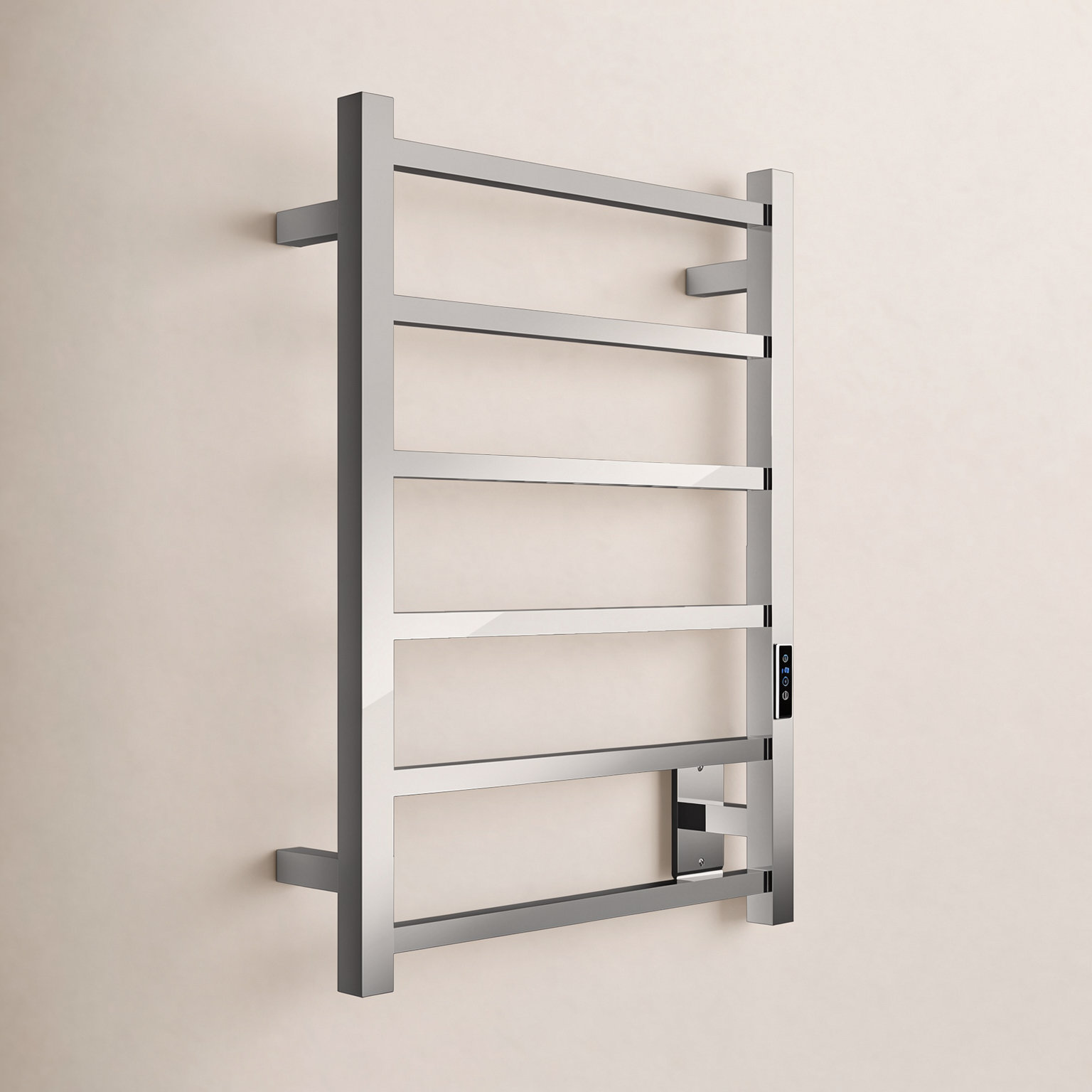 Charles Series Wall Mount Towel Warmer, Polished Chrome