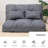 Isabelle & Max™ Reclining and Foldable Floor Game Chair