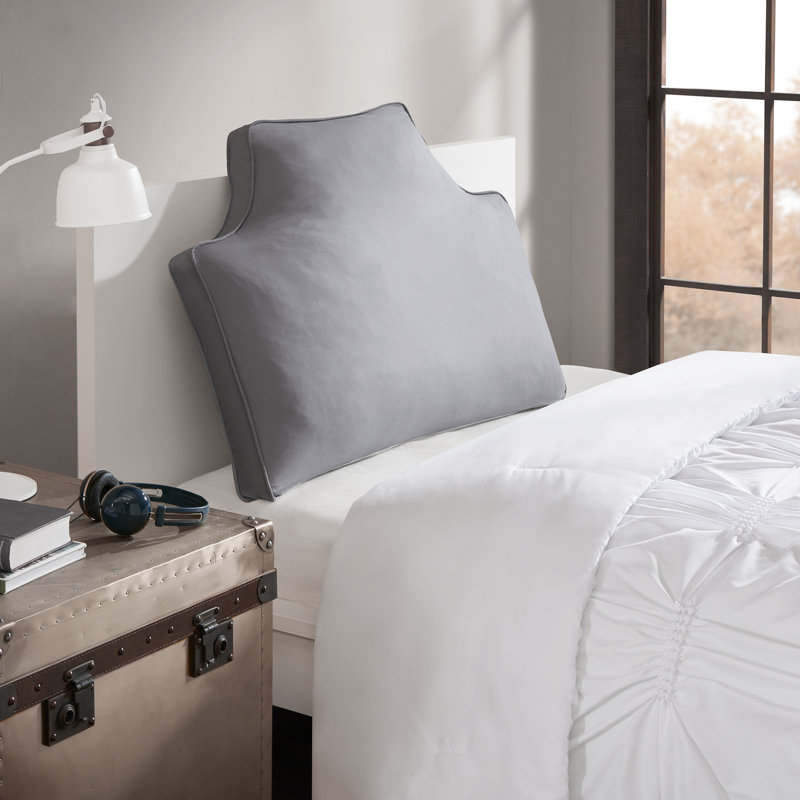 Oreiller surdimensionné en toile 100% coton, Gris