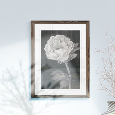 «Black and White Flowers II» par Paul Cezanne - reproduction d'art encadrée