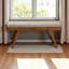 Banc de salle à manger rembourré en bois gris clair Ismail H 17,57 po x l 41,18 po x P 15,14 po Ismail