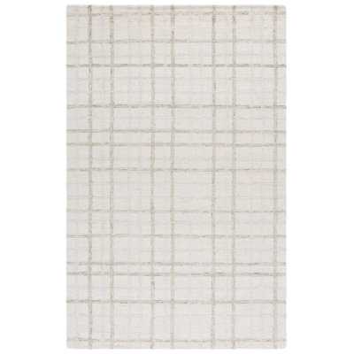 Plaid Wool Hand Tufted Area Rug