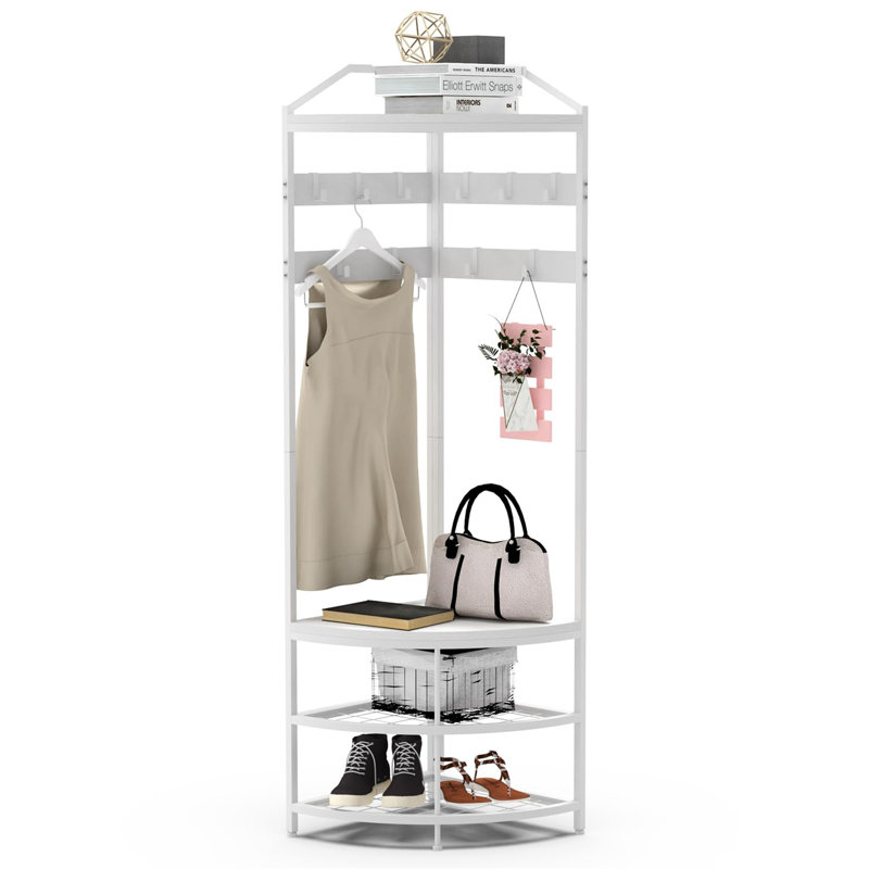 Hall Tree 44cm Wide, White