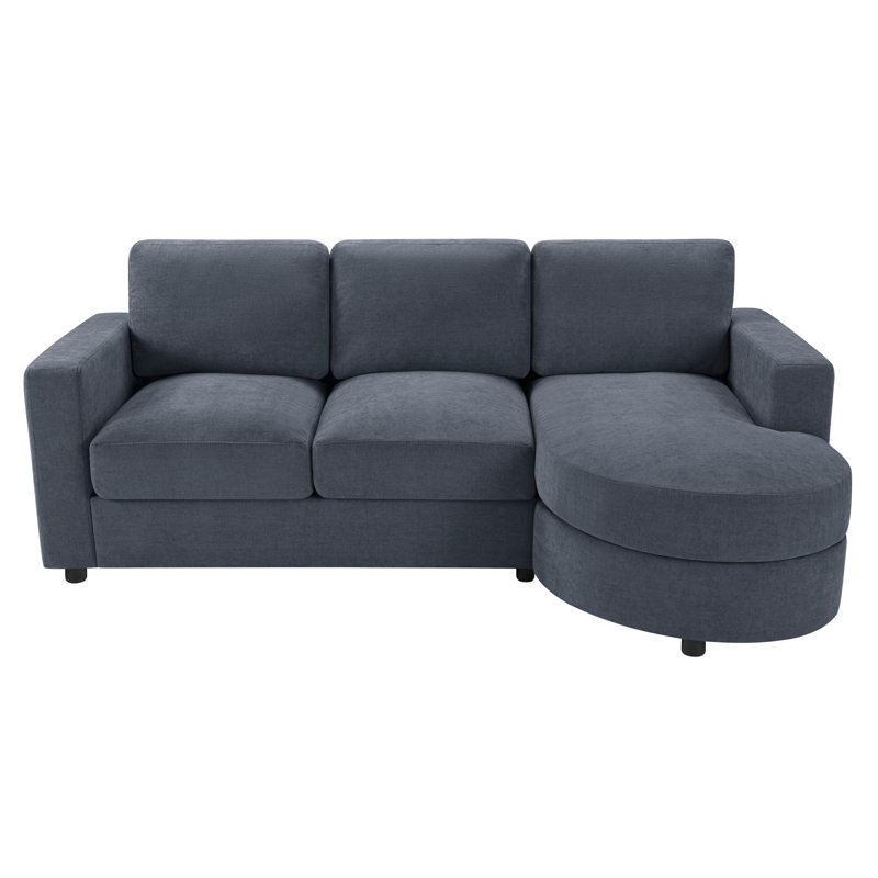 Canapé modulaire en forme de L 84,6 po, Chenille bleu
