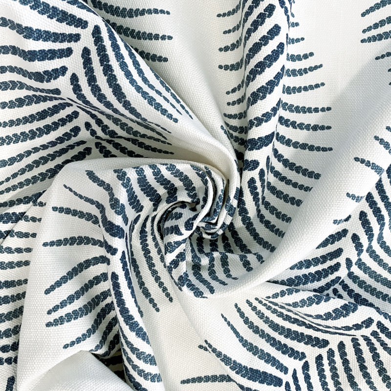 Boca Raton Dracaena Indigo Fabric