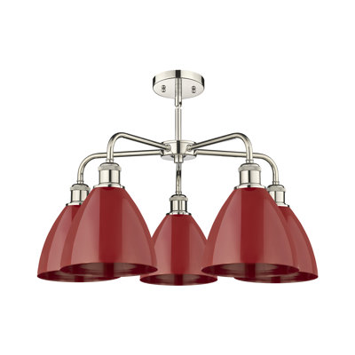 Trickett 5 - Light Steel Dimmable Chandelier