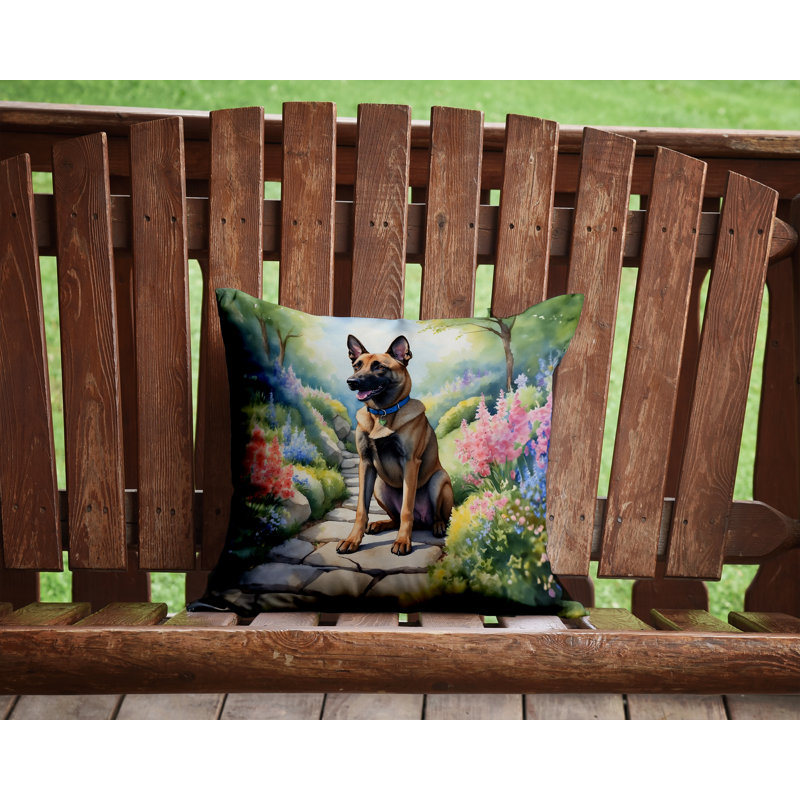 Coussin décoratif intérieur / extérieur Spring Path, H 14 po x l 14 po