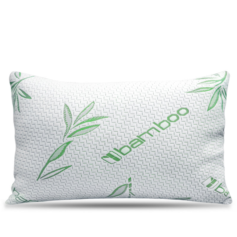 King Size White Bamboo Memory Foam Cooling Pillow