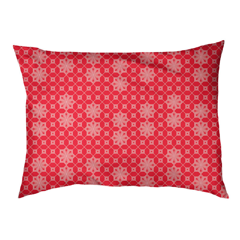 Coussin pour chien Byrge, Petit (l 29,5 po x P 19,5 po x H 9,5 po), Orange / blanc