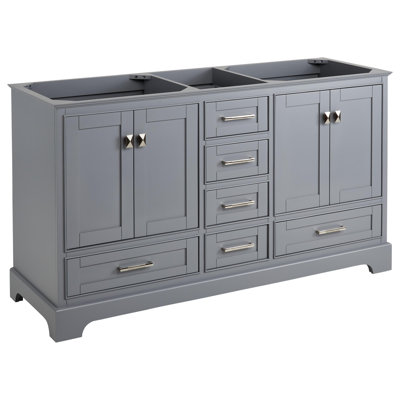 Quen 60"" Freestanding Double Basin Vanity Cabinet - Cabinet Only - Less Vanity Top -  Signature Hardware, 480547