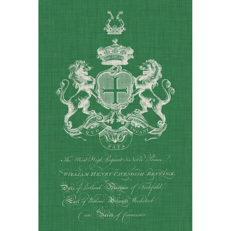 Heraldry Pop III by Vision Studio - Print on Canvas, 30 cm H x 20 cm W, Wrapped Canvas