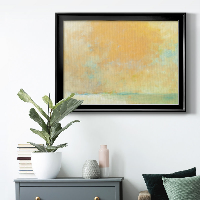 Tangerine - Peinture sur toile encadrée, Noir, H 22,5 po x l 30,5 po x P 1,5 po