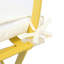 Ensemble de bistro de patio 3 pièces - jaune, table de chaise en métal et pliable pour économiser de l'espace, facile à installer, chaises rembourrées, balcon jaune 3 pièces, structure rouille, tendance, pratique, décoloration-1494463189